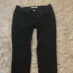 Levi’s shaping skinny black jeans